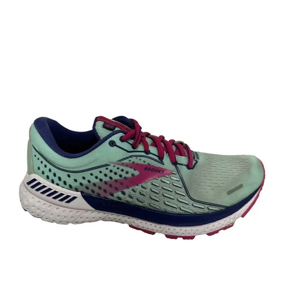 Women’s brooks adrenaline 21 athletic running shoes size 8 B